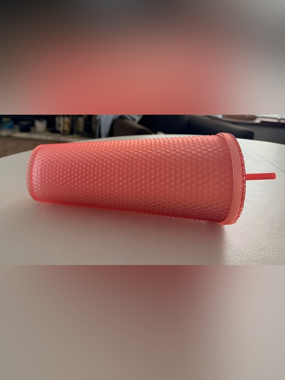 RETIRED: Starbucks | 2022 Valentine's Soft Touch Pink Studded Venti Tumbler - Picture 14 of 14
